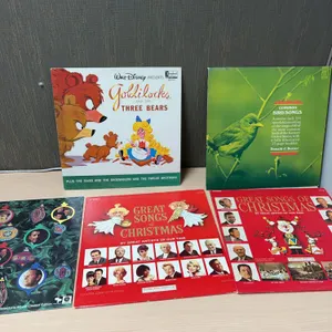 6 Assorted Vinyl Records Christmas Bird Story