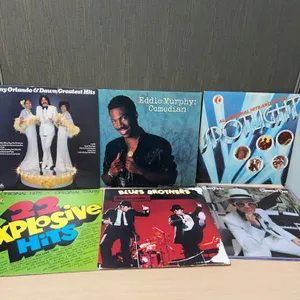 6 Vinyl Records: Hits and Comedy Assortment