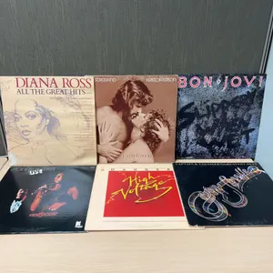 Six Pop and Rock Vinyl LP Records Assorted Artists