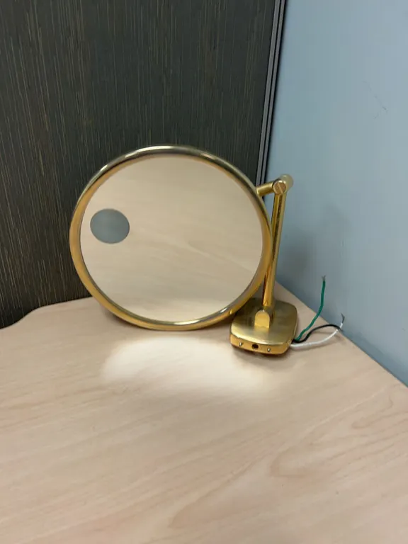 Miroir Brot Wall-Mounted Brass Makeup Mirror France