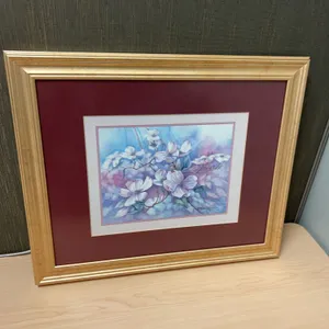 Framed Peggy Stutch Sibley Floral Print, 1997