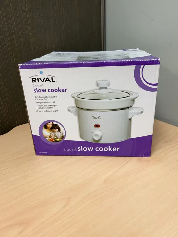 Rival 2 Quart Slow Cooker with Removable Ceramic Pot