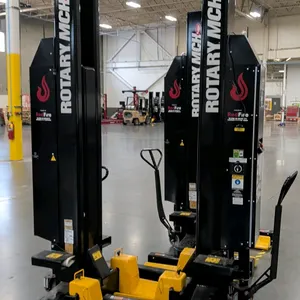 Rotary MCH FlexMax mobile column lifts. Includes models MCHM419U100 (18,800 lb capacity, S/N: HDW25B0092) and MCHM414U100 (14,000 lb capacity, S/N: HD