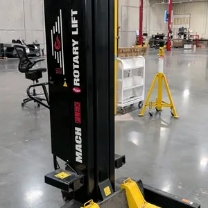 Rotary Mach Flex MCHM414U100 mobile column lifts. Features 14,000 lb capacity per column, RedFire wireless controls, adjustable wheel forks, digital d