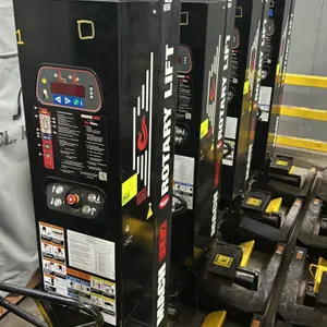 Rotary Lift Mach Flex MCHF414U1A00 mobile lifting columns. Features RedFire control system with digital display, push-button controls, adjustable whee
