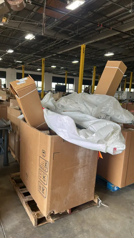 OEM automotive replacement parts lot. Includes Honda front lower bumper cover/fascia (Part No. 85056816), Ford panel/radiator shutter assembly (Part N