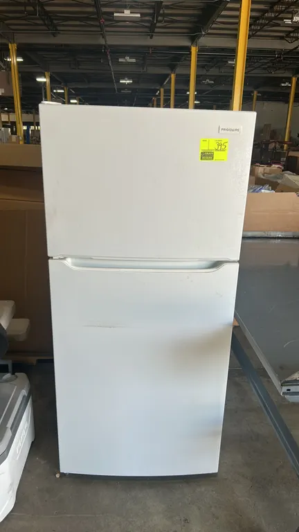 2022 Frigidaire FFTR1814WW2 top-freezer refrigerator. Features top freezer with ice maker, EvenTemp cooling system, adjustable wire shelves, dual clea