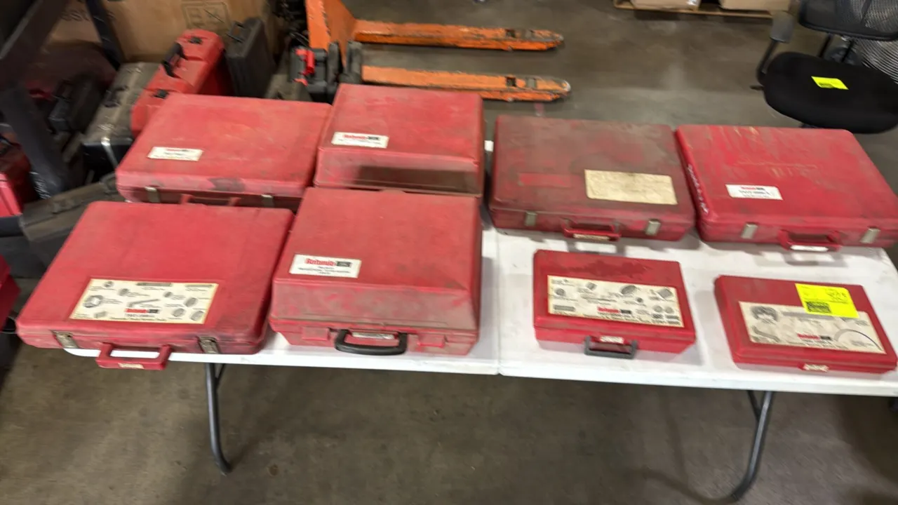 Ford Rotunda essential special service tool sets. Includes assorted automotive specialty kits for engine, transmission, axle, and diagnostic service.