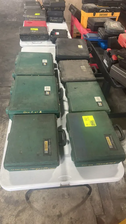 Caterpillar special service tool sets. Includes 6V3100 diesel engine timing indicator, 7X1700 communication adapter group, 171-4400 communication adap