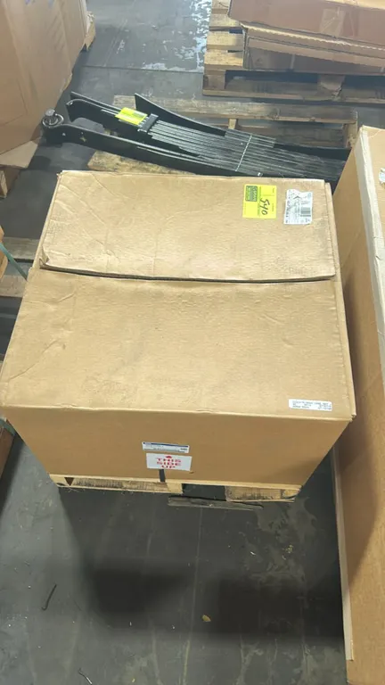 Ford GC3Z-7A195-A OEM transfer case assembly. Features cast aluminum housing, electronic shift control motor, and protective shaft covers. Housed in f