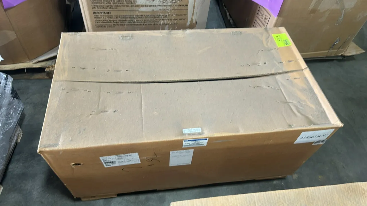Ford OEM fuel tank assembly, part number 4C4Z-9002-AG. Genuine replacement tank. Packaged in original factory box.