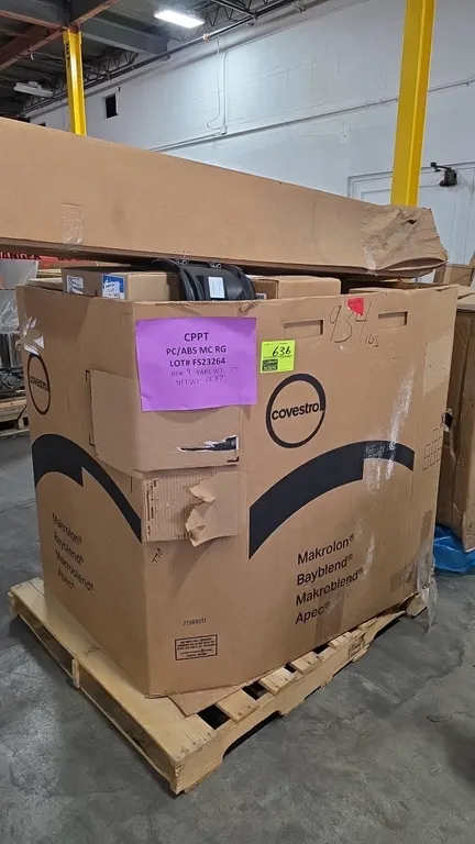 Pallet lot of assorted automotive and commercial truck parts. Includes Ford roof panel (EK4Z-6150282-E), Motorcraft air filters (FA-2064, FA-1617), Do