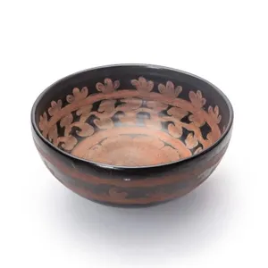 CHINESE CIZHOU-STYLE RUSSET PAINTED BLACK BOWL