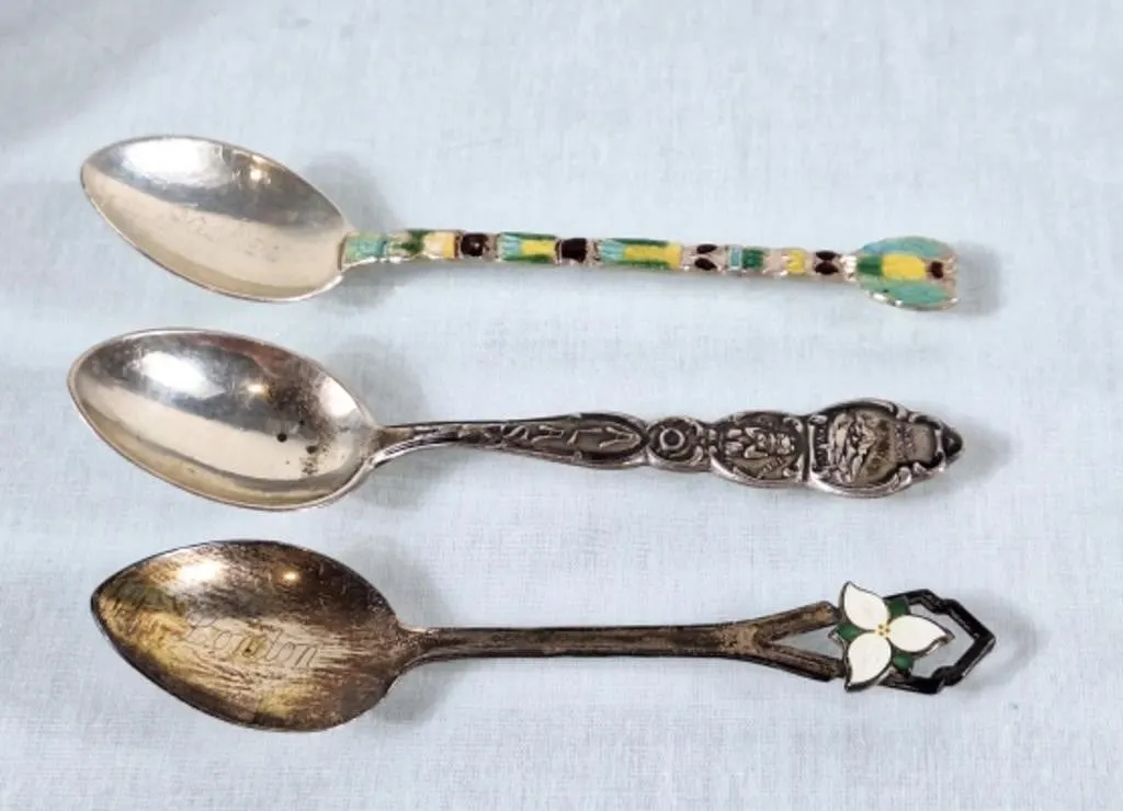Trio of Sterling Spoons