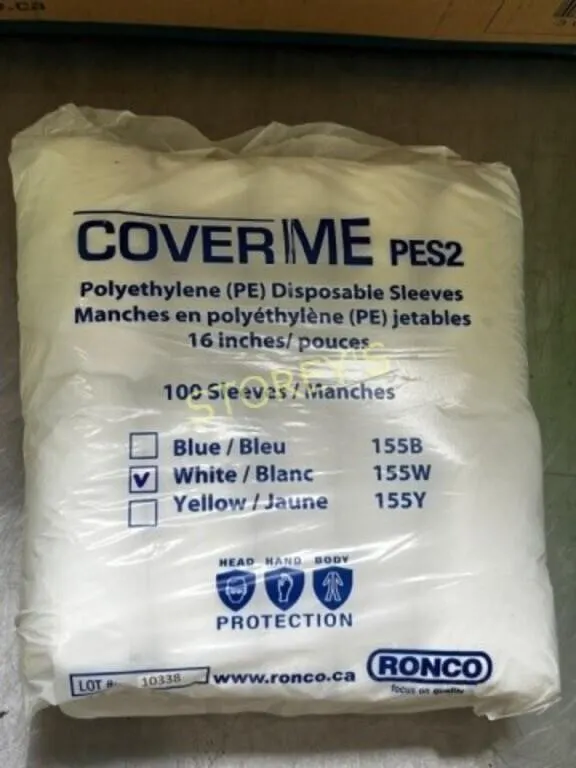 8 Packs of Cover Me PES2 Disposable Sleeves
