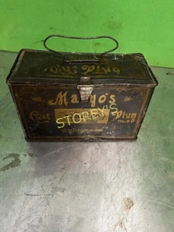 Old Tobacco Tin Box