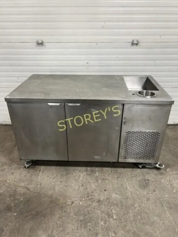 S/S Cabinet w/ Ref. Well ~60 x 32