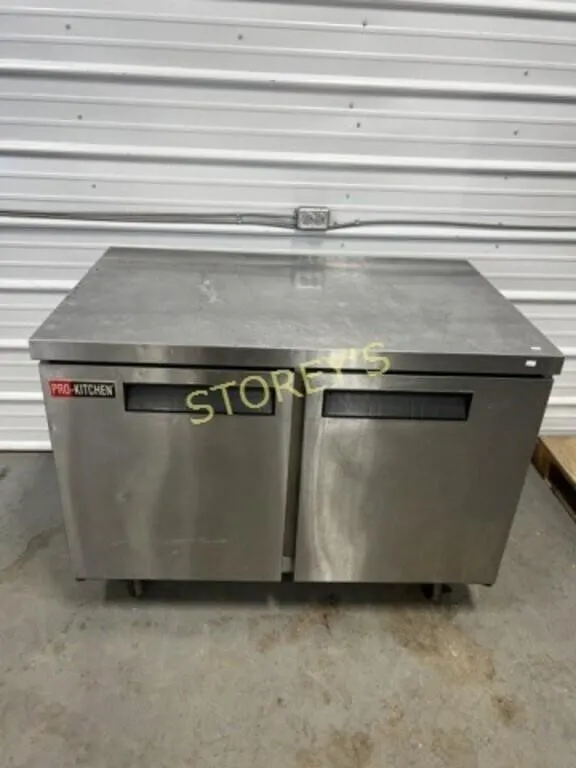 Pro Kitchen 4' Ref. U/C Freezer on Wheels