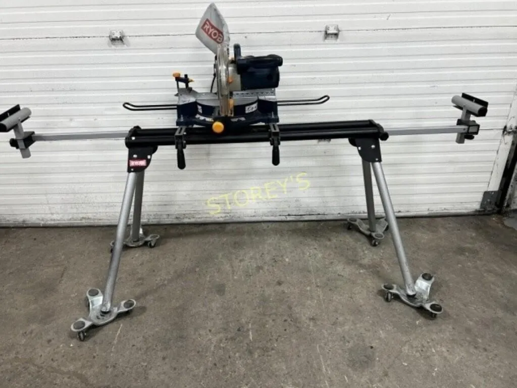 Ryobi Compound Saw w/ Adj Stand