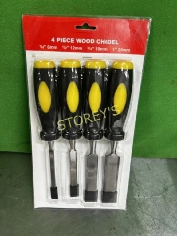 NEW 4 Piece Wood Chisel Set
