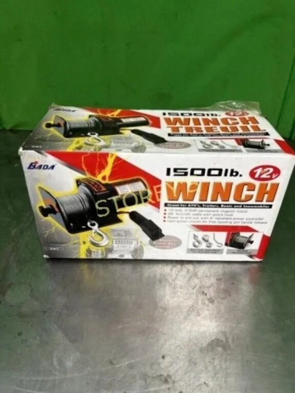 1,500lbs, 12 Volt Winch