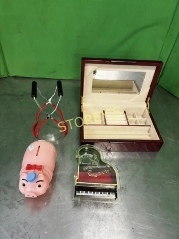 Jewelry Box, musical Piano, Pig, Etc.
