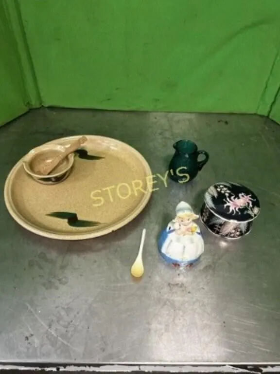 Pottery Platter, Bowl, Etc.
