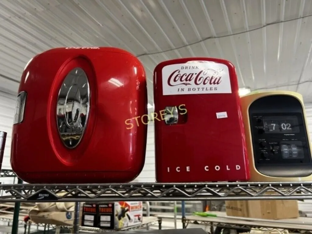 2 Coca Cola Display Fridges & Radio