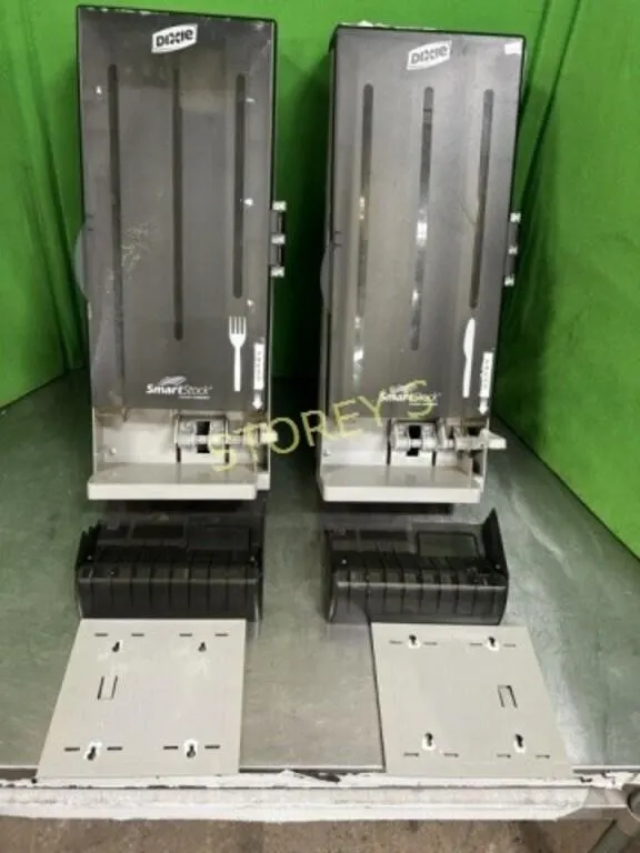 2 Dixie Cutlery Dispensers