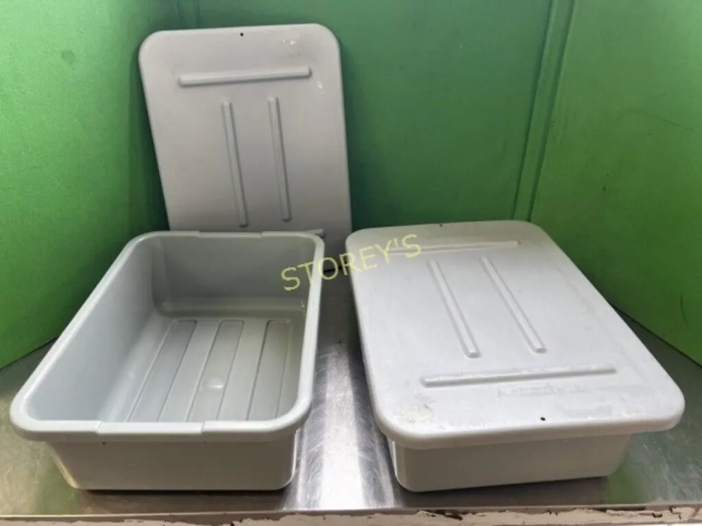 Dish Tote w/ Lid ~15 x 19 x 6