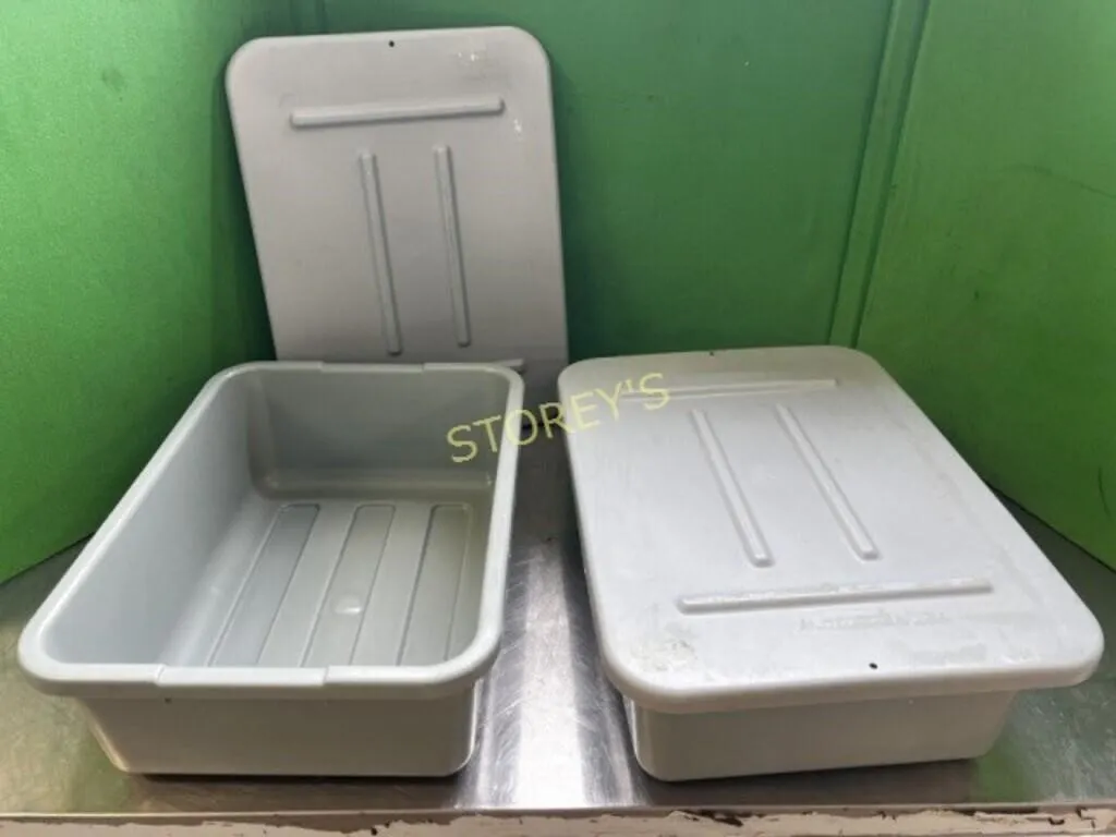 Dish Tote w/ Lid ~15 x 19 x 6