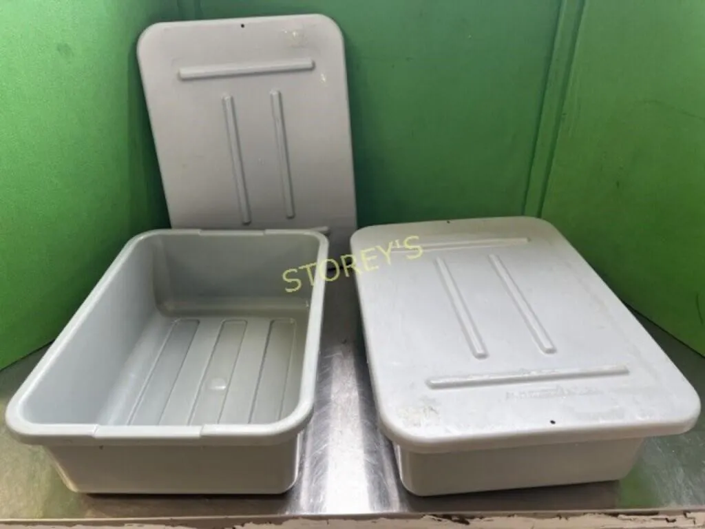 Dish Tote w/ Lid ~15 x 19 x 6