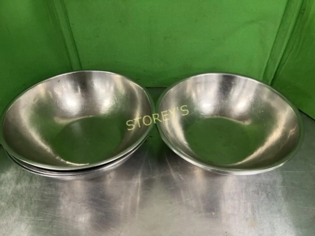 6 S/S Mixing Bowls ~16"