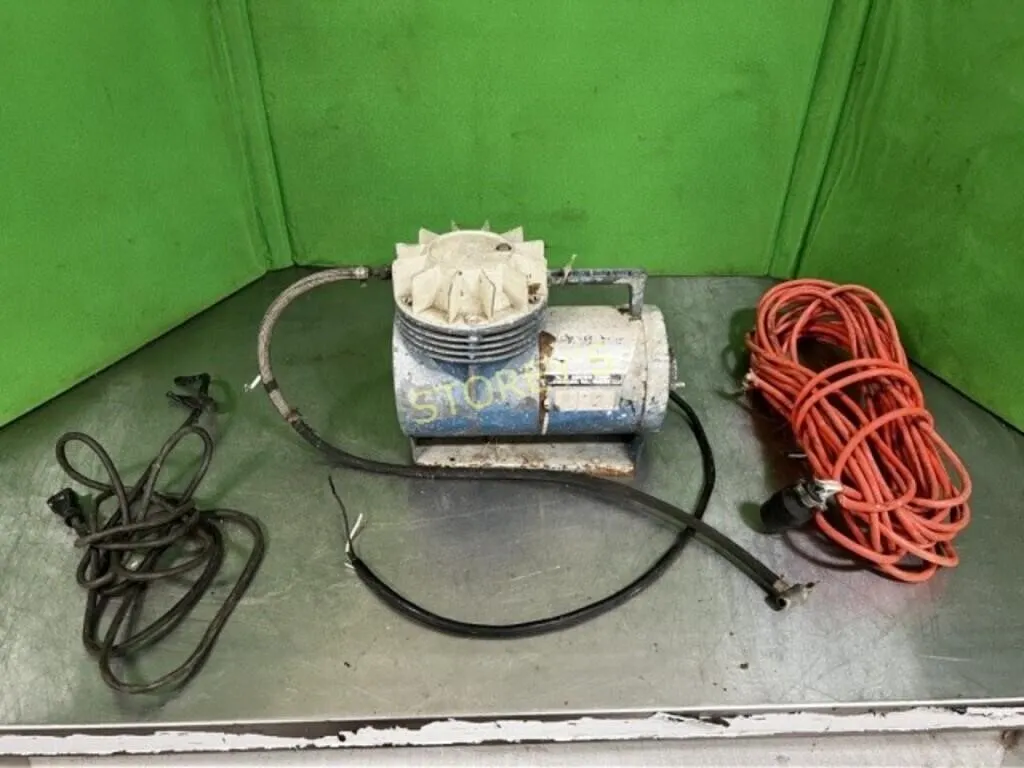 Air Compressor & Extension Cords - as is
