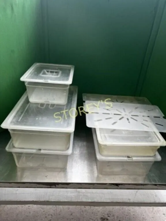 5 Asst Food Containers w/ Lids