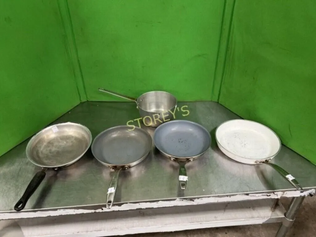 4 Frying Pans & Pot