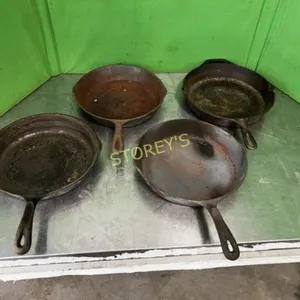 4 Cast Iron Frying Pans