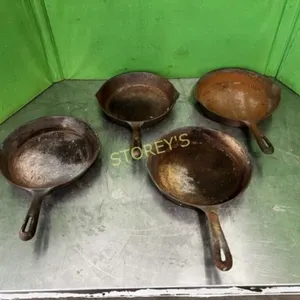 4 Cast Iron Frying Pans