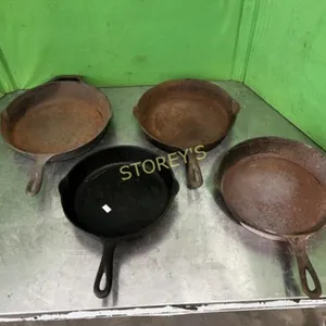 4 Cast Iron Frying Pans