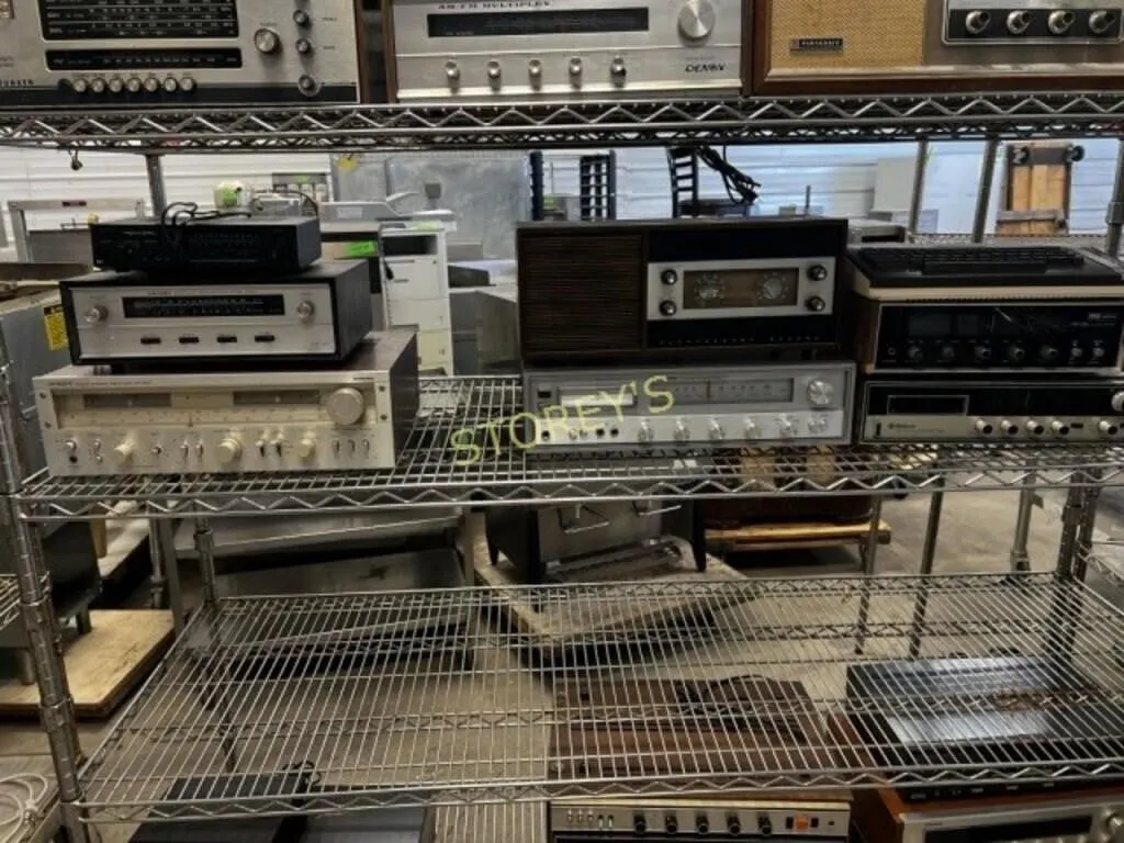 Shelf Lot; Realistic Receiver, Amplifiers, Etc.