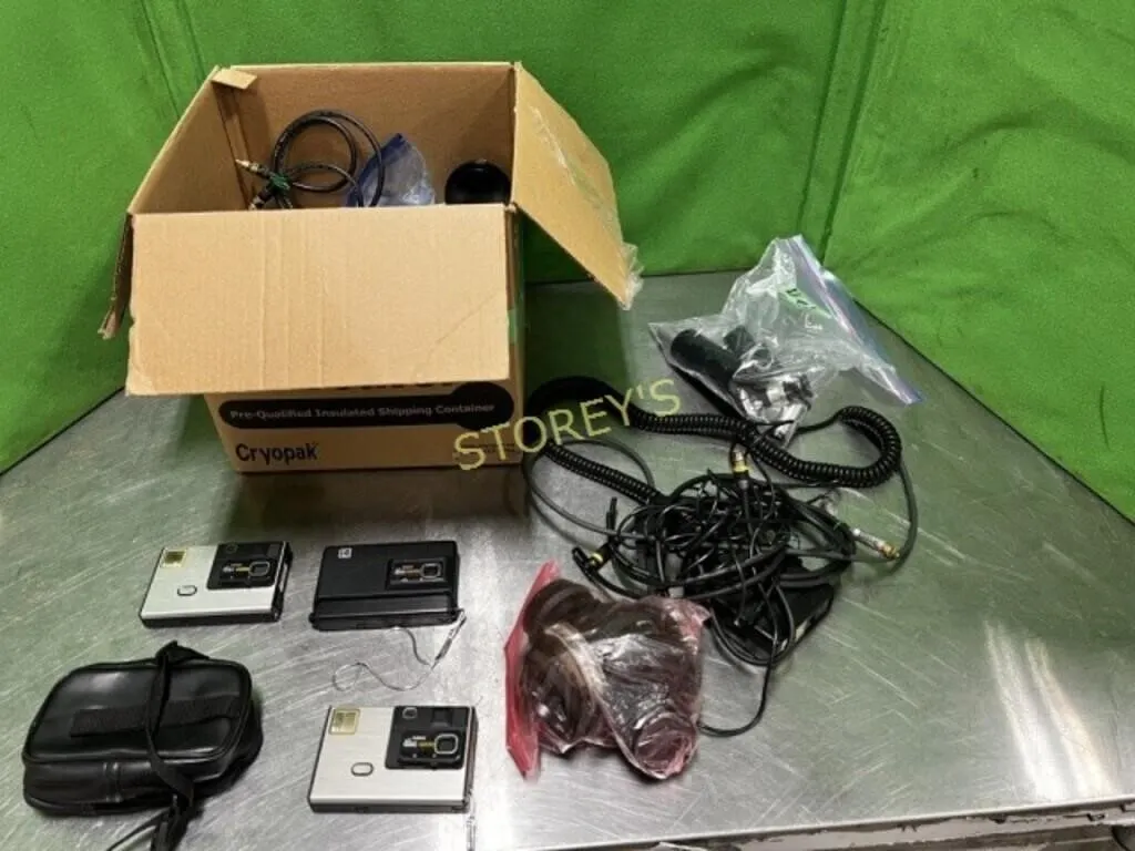 Box Lot of Camera Equip, Etc.