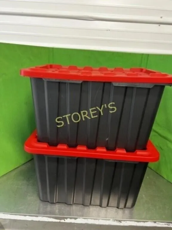 102L Tuff Storage Tote w/ Lid ~28 x 20 x 16