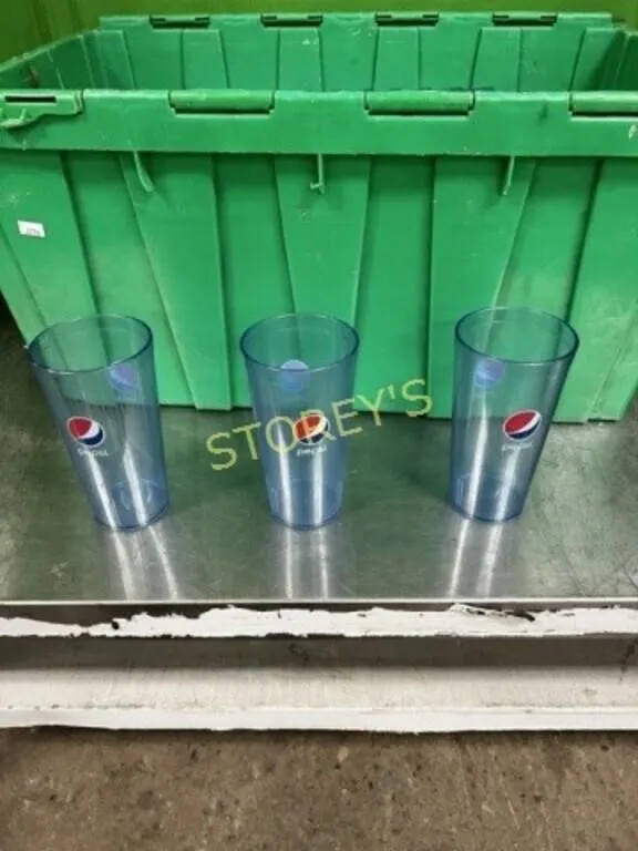 LG Qty of Plastic Pepsi Glasses
