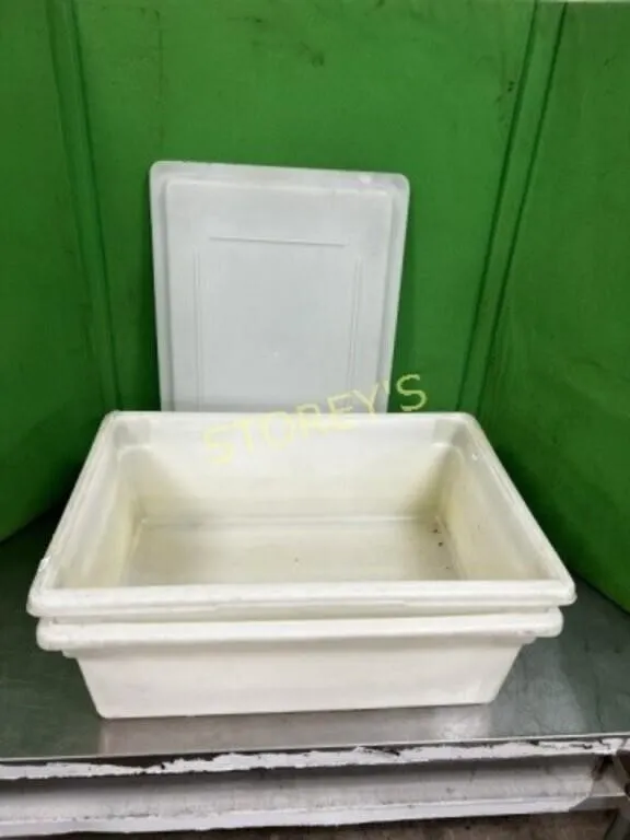 2 Food Bins ~18 x 26 x 8