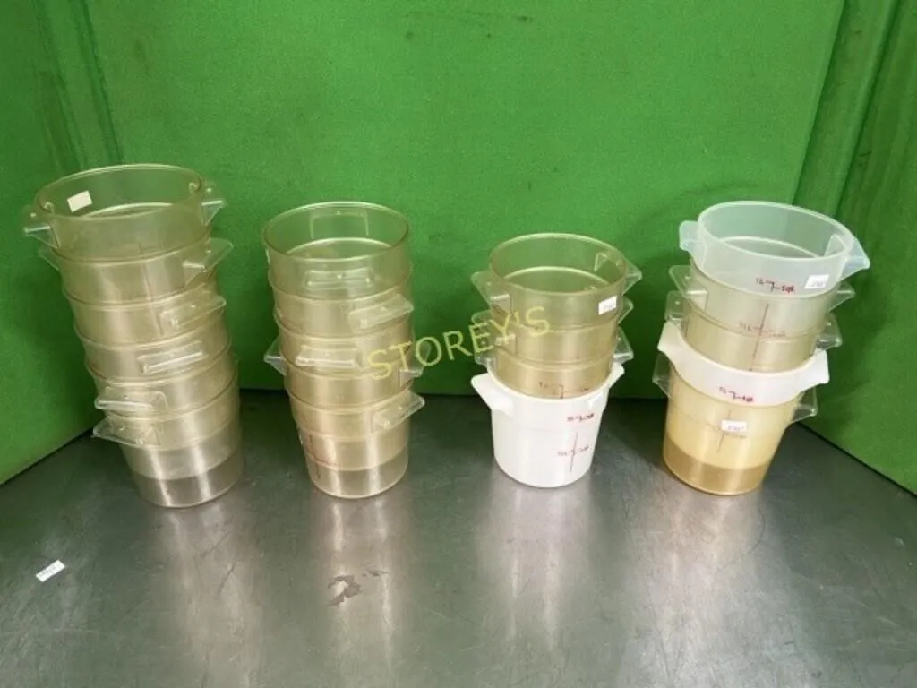 ~20 Asst Poly Food Containers