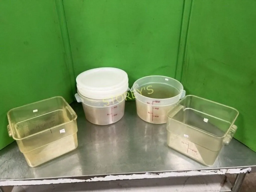 4 Asst Food Containers