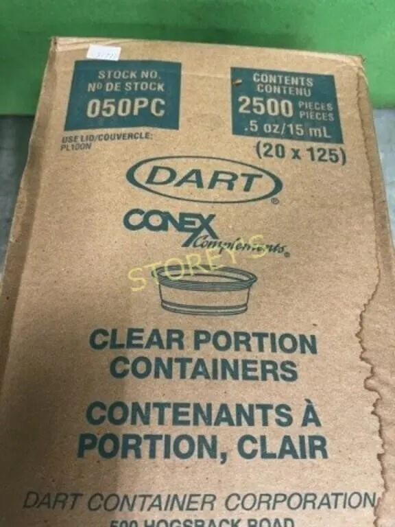 2 Boxes of PORTION CONTAINERS