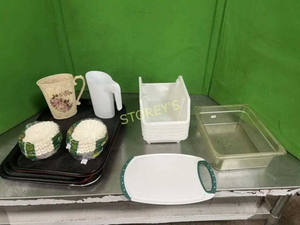 Coffee Filters Milk Jug, Trays, Etc.