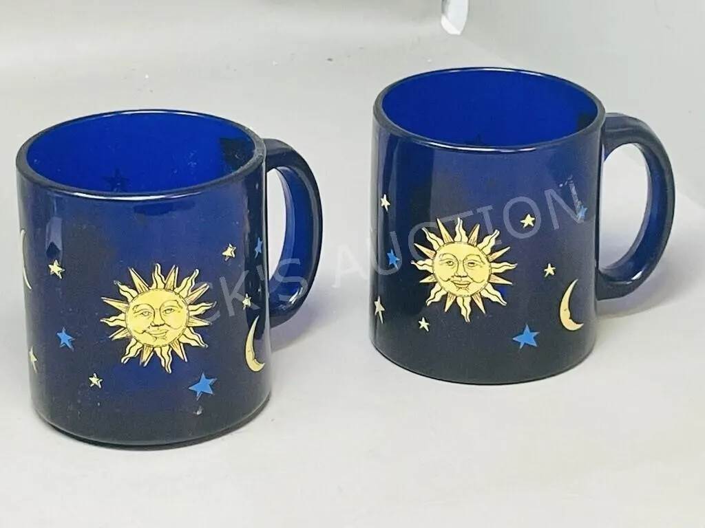 2 Libby celestial coffee mugs