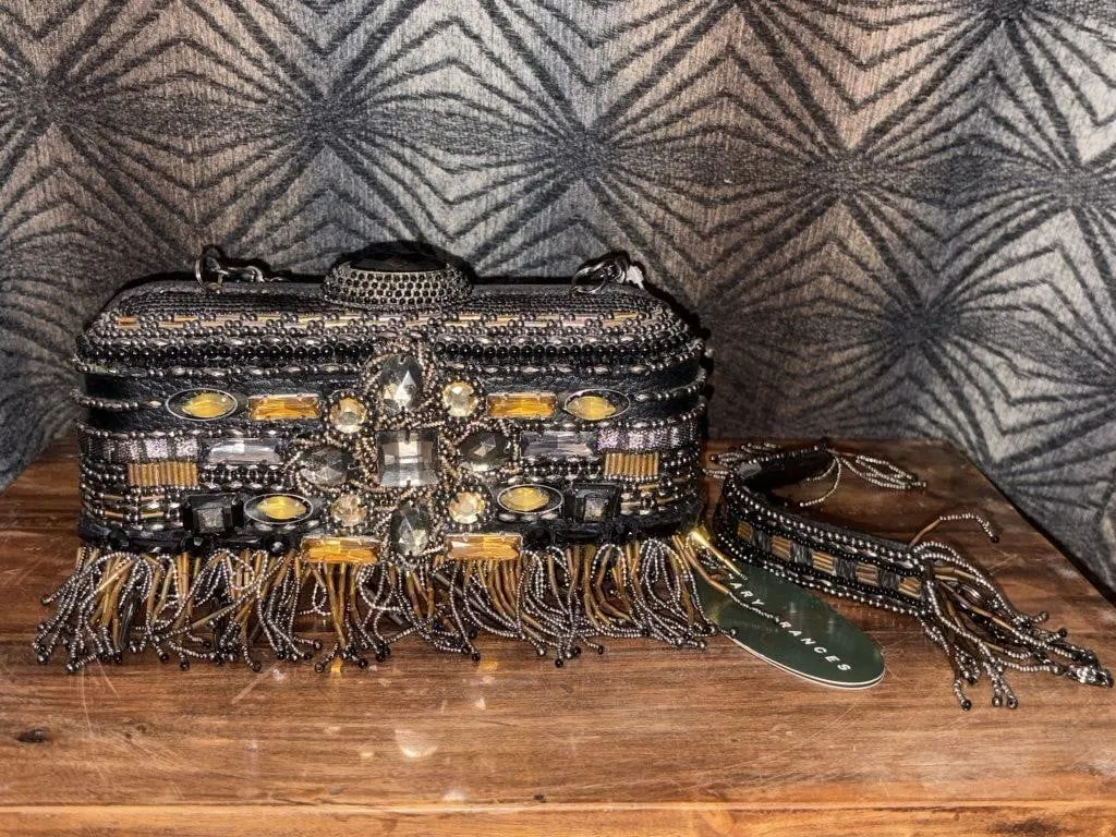 Mary Frances Ornate, hand-beaded evening clutch